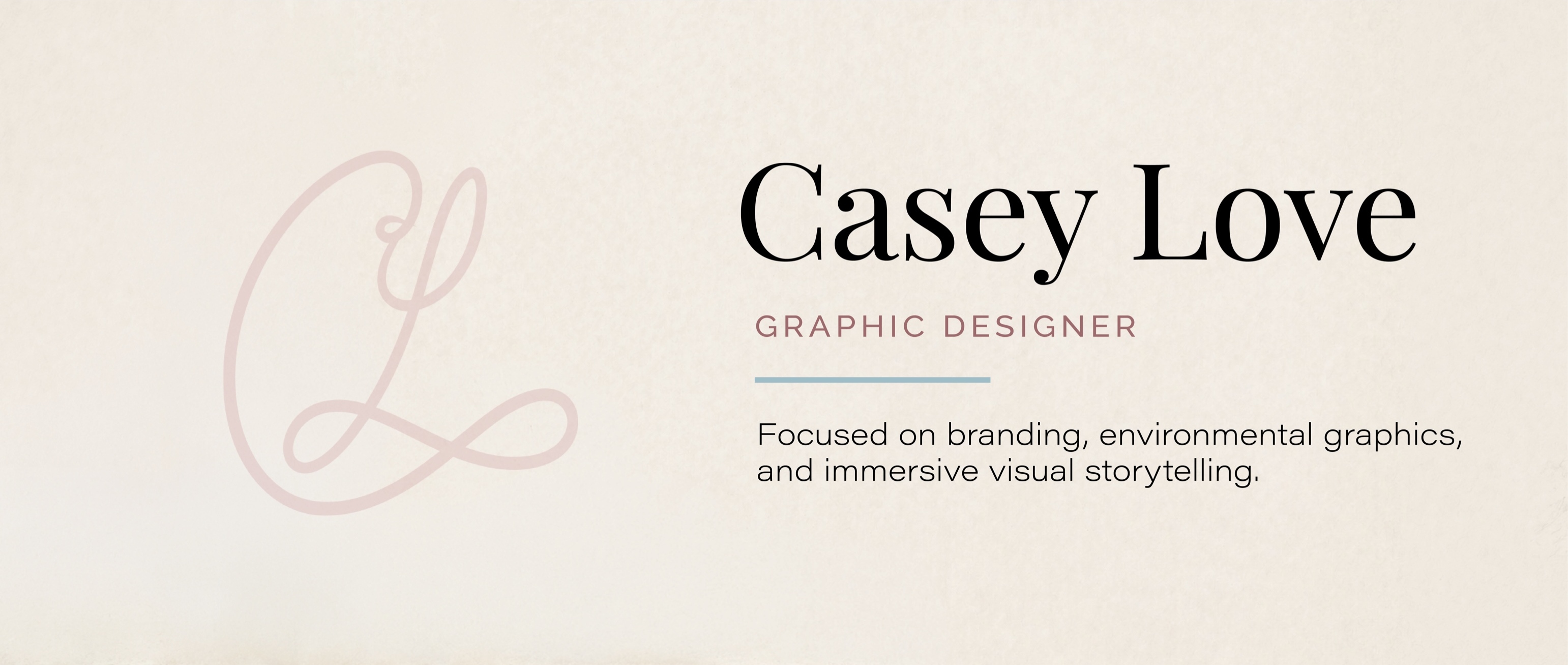 Portfolio website masthead, click to enlarge